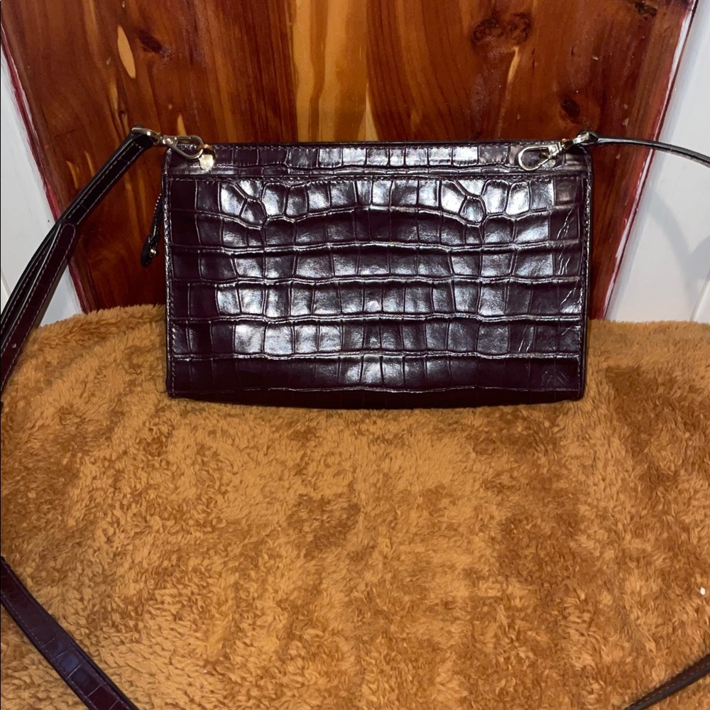 Michael Kors Croc Embossed Leather Crossbody - Picture 2 of 14
